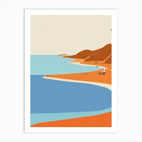 Maracas Bay Trinidad And Tobago Midcentury Art Print