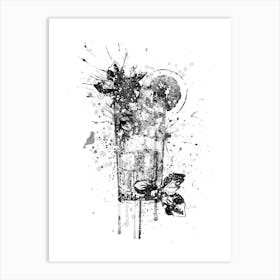 Glass of Mojito Art Print