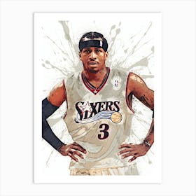 Allen Iverson Philadelphia Sixers Art Print