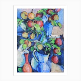 Plum 1 Classic Fruit Art Print