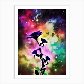 Flower In Space 5 Art Print