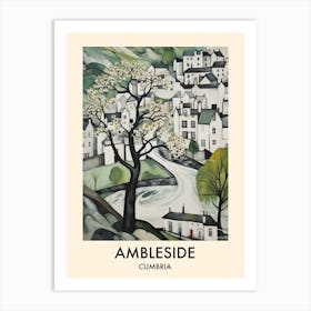 Ambleside (Cumbria) Painting 3 Travel Poster Art Print