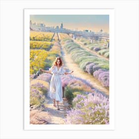 Lavender Field Art Print