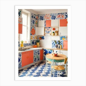 Colorful Kitchen Art Print