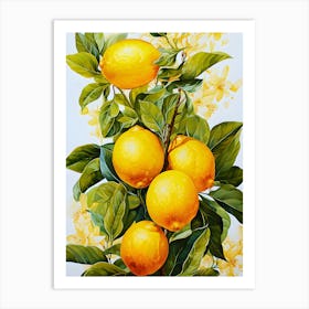 Citrus Celebration Sliced Euphoria Art Print