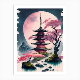 Japanese Landscape Painting (5) Art Print