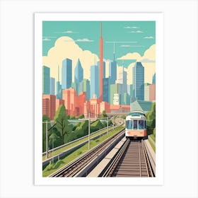 Malaysia Travel Illustration Art Print