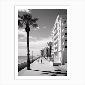 Alicante, Spain, Black And White Analogue Photography 1 Art Print