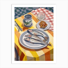 Smelt 3 Still Life Painting Art Print