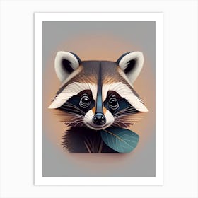 Barbados Raccoon Digital Art Print