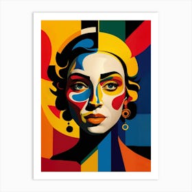 Abstract Of A Woman 2 Art Print