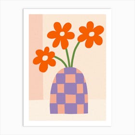 Colorful Flower Print  Art Print