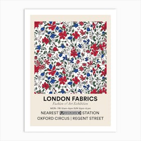 Poster Lily Lane London Fabrics Floral Pattern 2 Art Print