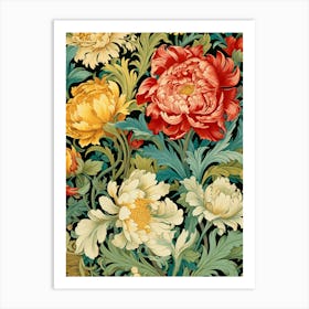 Floral Wallpaper 170 Art Print