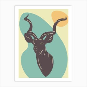 Antelope Head Art Print