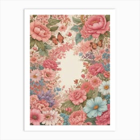 Floral Frame 2 Art Print