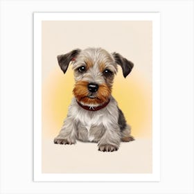 Cesky Terrier Illustration Dog Art Print