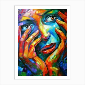 Face Of A Woman 56 Art Print