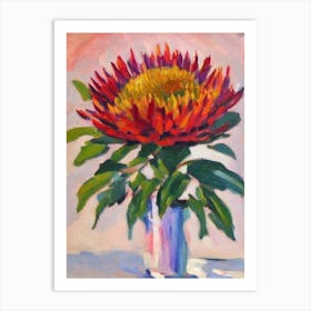 Proteas  Matisse Style Flower Art Print