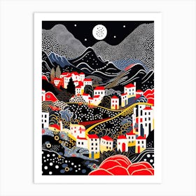 Salerno, Italy, Illustration In The Style Of Pop Art 2 Art Print