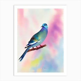 Dove Watercolour Bird Art Print