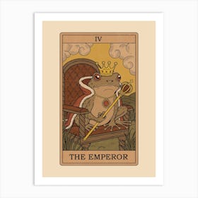 The Emperor - Frogs Tarot Art Print