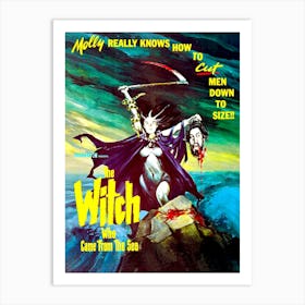 The Witch Who Came From The Sea, Horror Movie Poster Art Print