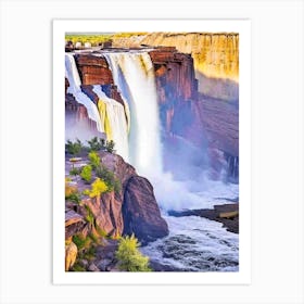 Shoshone Falls, United States Majestic, Beautiful & Classic (1) Art Print