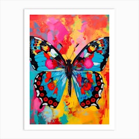 Pop Art Small Tortoiseshell Butterfly  3 Art Print