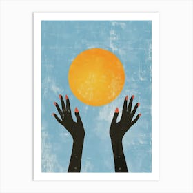 Hands Reaching For The Sun 3 Art Print