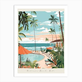 Poster Of Radisson Beach, Bali, Indonesia, Matisse And Rousseau Style 4 Art Print