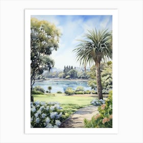 Geelong Botanic Gardens Australia Watercolour 1 Art Print