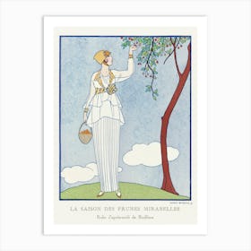 La Saison Des Prunes Mirabelles Robe D Après Midi De Redfern (1914), George Barbier Art Print