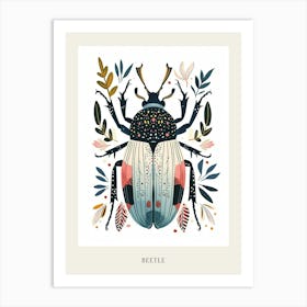 Colourful Insect Illustration Beetle 16 Poster Art Print