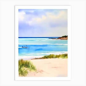 Fisherman'S Beach, Australia Watercolour Art Print