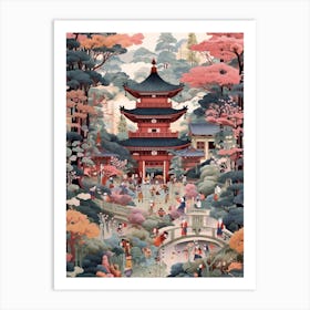 The Nikko Toshogu Shrine Japan Art Print