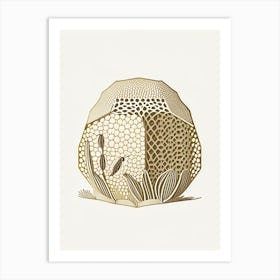 Pollen Beehive 3 William Morris Style Art Print