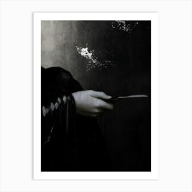 Dark Gothic Crow 10 Art Print