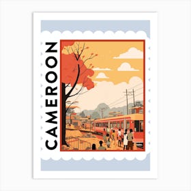 Cameroon 3 Travel Stamp Poster Art Print