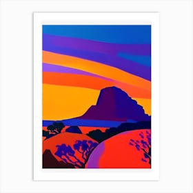 Geometric Desert Sunrise Art Print