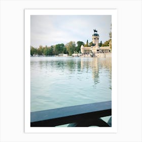 View Of The Lake In Madrid Art Print