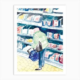 Shopping In Lockdown Art Print