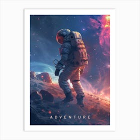 Astronaut Space Adventure Art Print