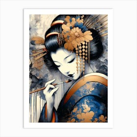 Creativel Geisha Illustration 184 Art Print