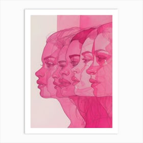 'The Faces Of Women' Warm Thoughts Art Print