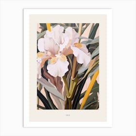 Flower Illustration Iris 3 Poster Art Print