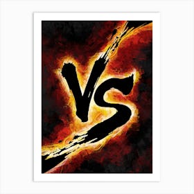 Versus Fighting Gaming Art Print