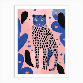 Playful Illustration Of Jaguar For Kids Room 3 Art Print