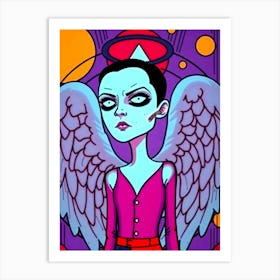 Obscure Angel Color Illustration Art Print