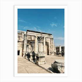 Ruins Of A Synagogue in Caparnaum Art Print